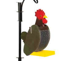 Rooster Wood Bird Feeder.