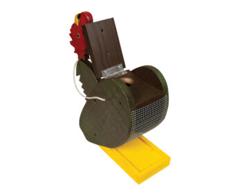 Rooster Wood Bird Feeder.