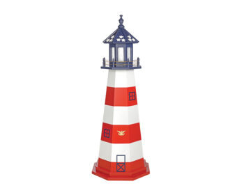 5 FT Patriotic Lighthouse Assateague Style.