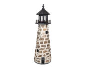 5 FT Stone with Black Lighthouse.