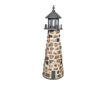 stone LH 5' lighthouse gray top.