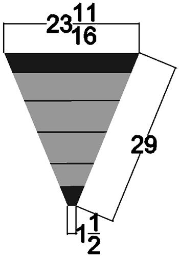 EC Woods 45* Corner Dimensions.