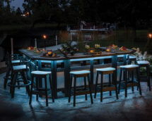 EC Woods Tacoma Bar Light Blue Lights.