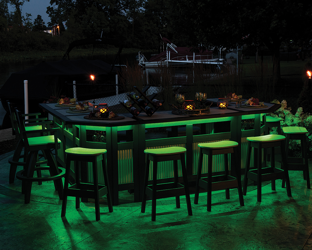 EC Woods Tacoma Bar Lights Green.