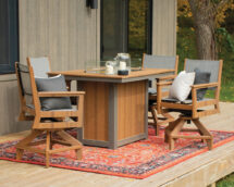 Mayhew Sling Swivel Dining Chair.