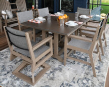 Mayhew Sling Swivel Dining Chair.