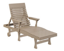 Casual-Back Chaise Lounge.