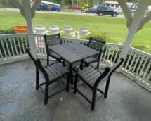 Harbor 33" Square Counter Table Set.