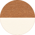 Natural Teak on White.
