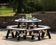 Garden 48" Round Table Set.