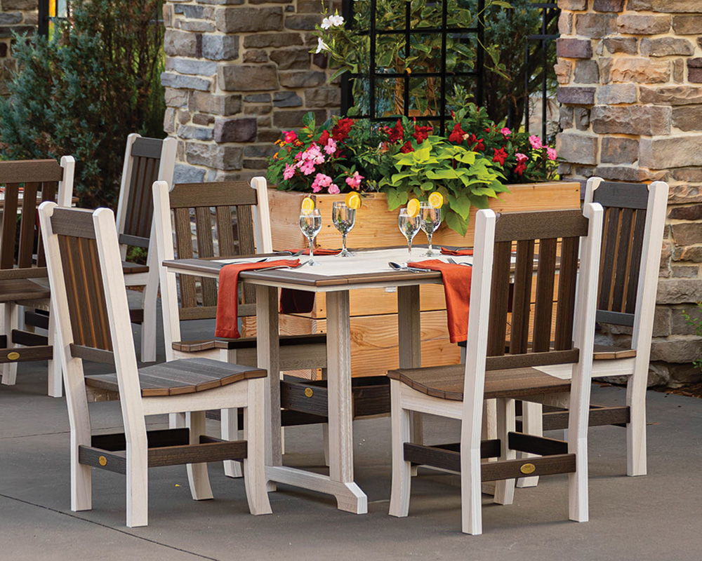 Great Bay 42" x 43" Table Set w/ Keystone Side Chairs.