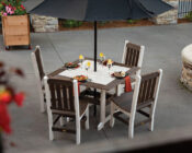Great Bay 42x43 Table w_ Keystone Chairs Set.