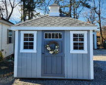 LS244046 8x10 Deluxe Painted Provincial Shed.