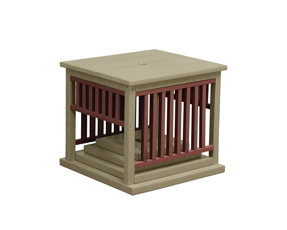 Mission Umbrella Stand Table.