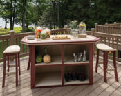 Summerside 35_ x 72_ Bar w_ Great Bay Saddle Stools Set.