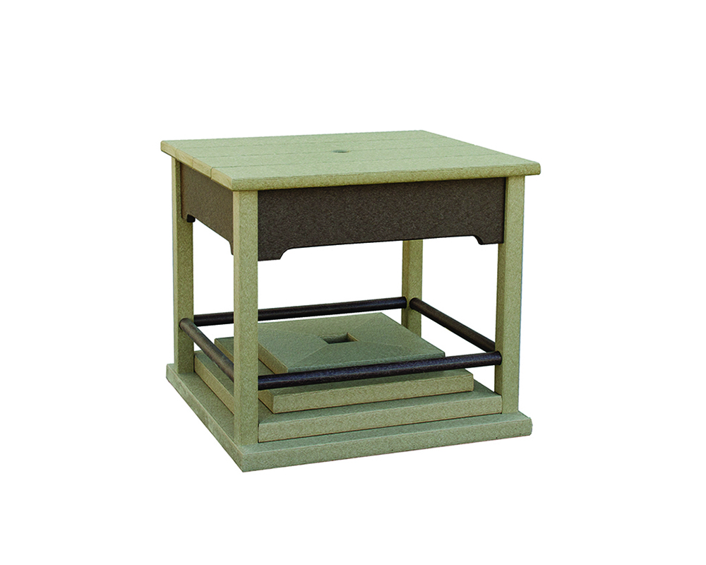 Van Buren Umbrella Stand Table.