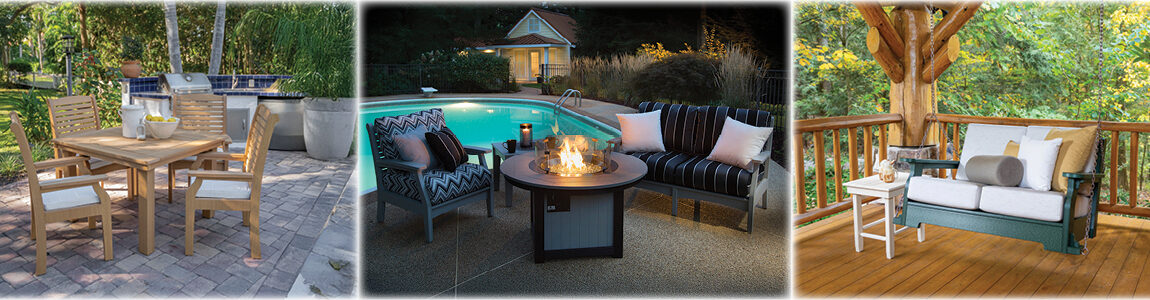 Slider Banner Assorted Furniture Homestead, Classic Terrace, Donoma, Van Buren.