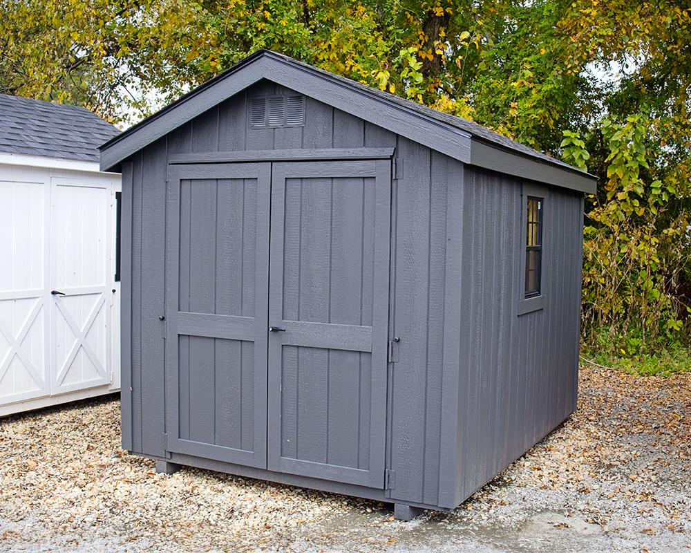 8x10 Deluxe Painted A-Frame Shed.
