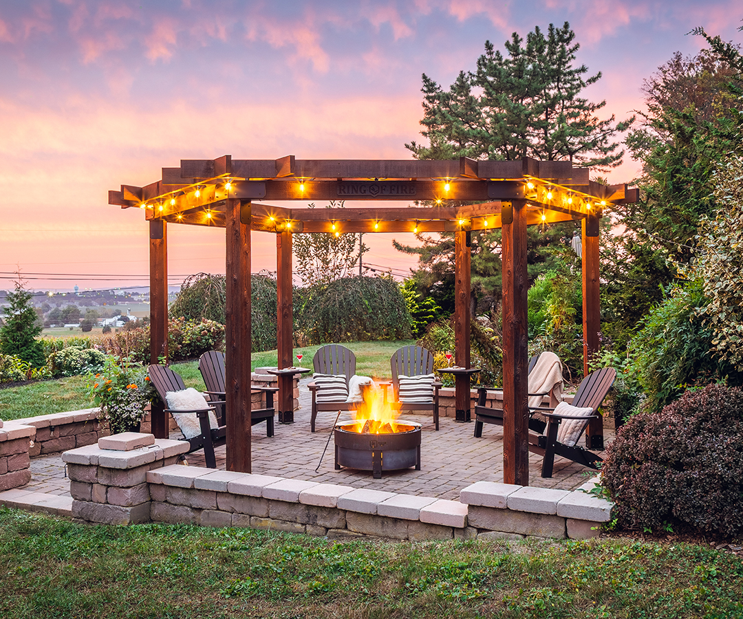 Pavilions, pergolas and gazebos